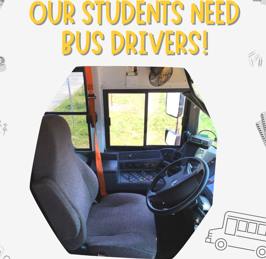 bus drivers needed graphic